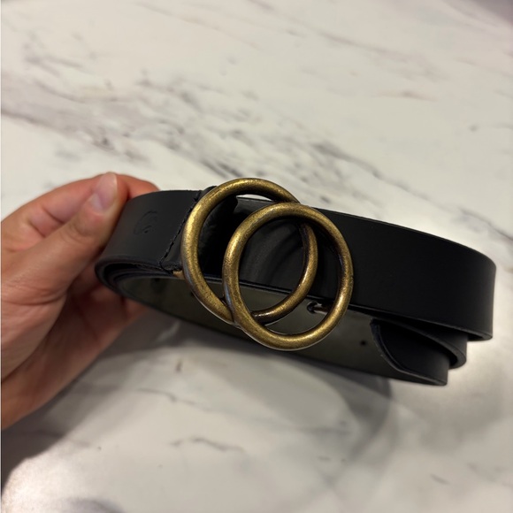 Gloria Vanderbilt  Genuine Black Leather Belt. Size‎ XL - Picture 3 of 6